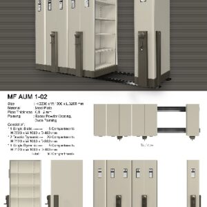 Mobile File Alba Mekanik MF 1-02 ( 30 Compartments )