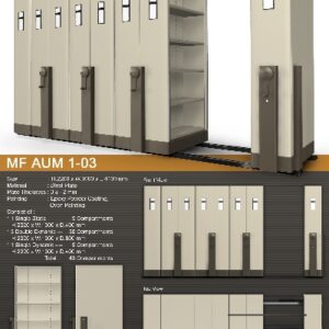 Mobile File Alba Mekanik MF AUM 1-03 ( 40 Compartments )