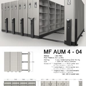 Mobile File Alba Mekanik MF Aum 4-04 ( 200 Compartments )