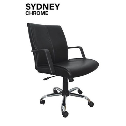 Kursi Kantor Staff Uno Sydney Chrome (Oscar/Fabric)