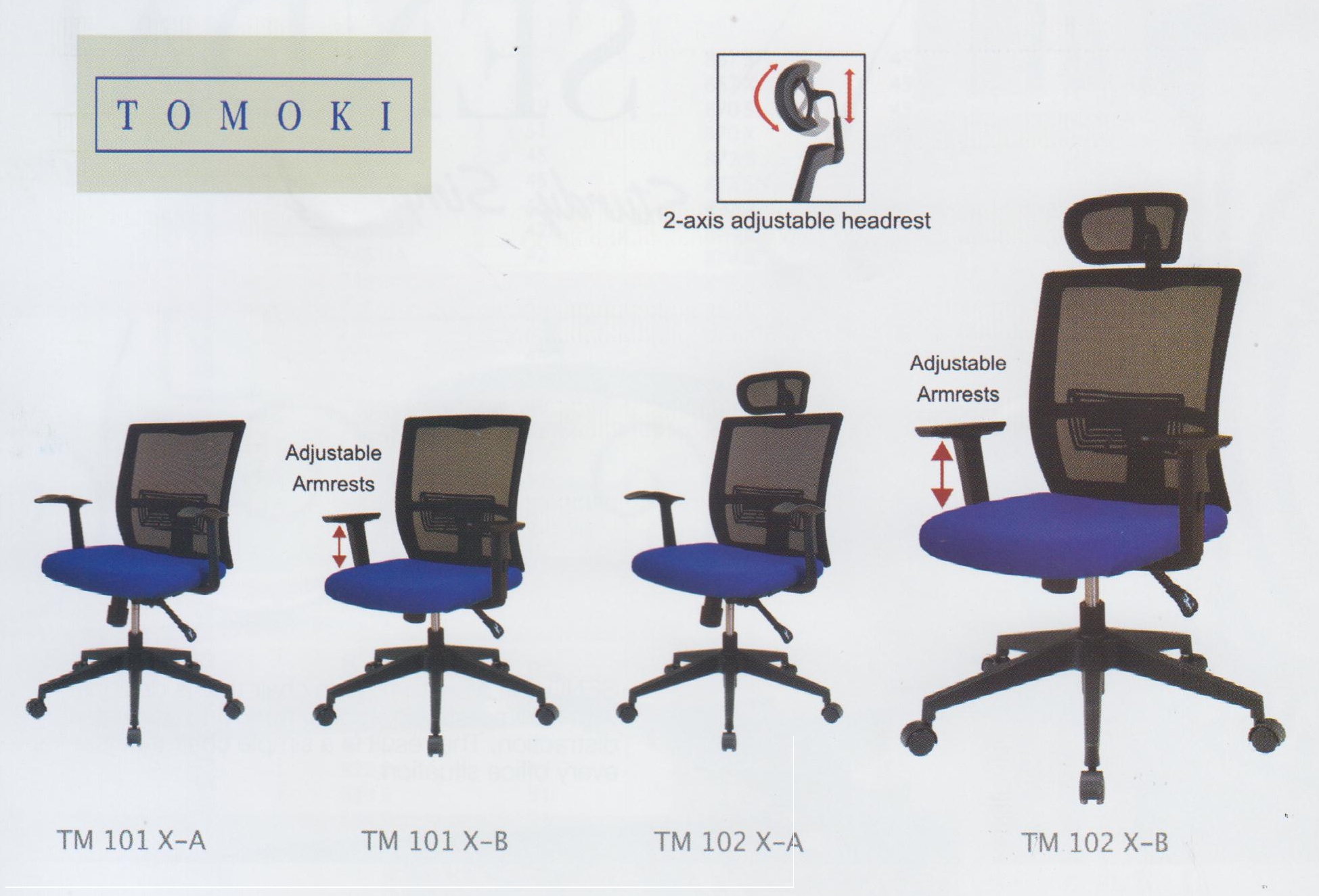 Jual Kursi  Kantor  Ergotec TM 102 X B Adjustable  Armrests 