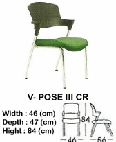 Kursi Susun Indachi V-Pose III CR